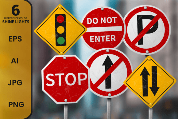 Download Premium Road Sign Vector Set - Road sign Collection