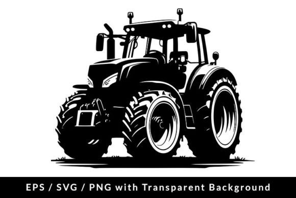 Download Modern Tractor Silhouette SVG EPS - Tractor silhouette svg Collection