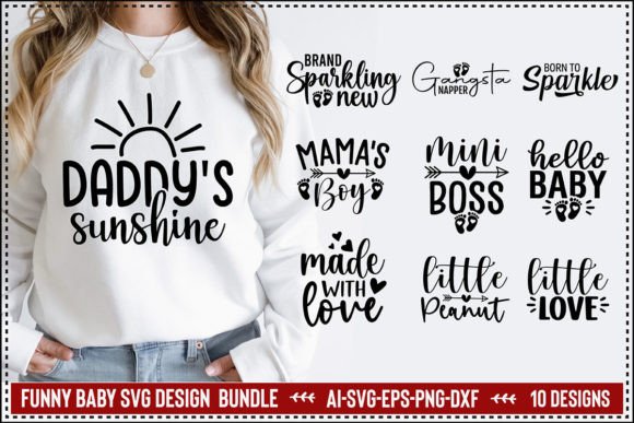 Download Funny Baby Svg Desig Bundle - Premium Resources