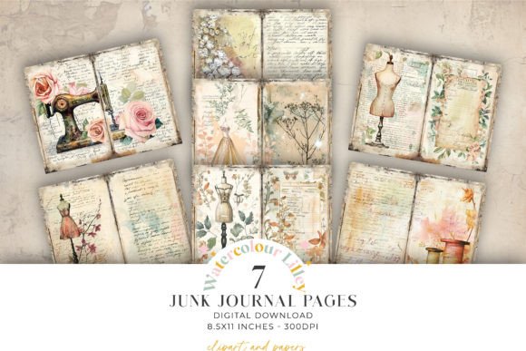 Download Sewing Junk Journal Pages - Premium Bundle