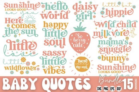Download Baby Quotes SVG Bundle, Baby SVG Bundle - Premium Resources